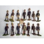 A collection of 14 toy soldiers by Elastolin of mostly imperial German soldiers of the great war