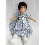 Small German bisque head doll,