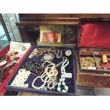 A large collection of assorted costume jewellery