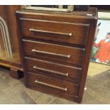 A 2' oak chest of 4 drawers