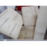 A large quantity of very old deeds and plans etc - approximately 35 in the lot