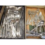 Silver plated Kings pattern cutlery place setting for 6