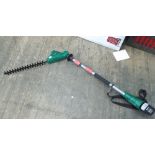 Qualcast extendable cordless hedge trimmer