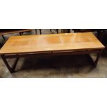 Long G Plan teak coffee table