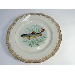 A 12 piece French porcelain fish set