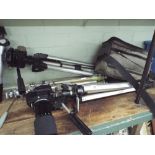 2 Tri-pods, telescope,