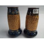 Pair of art nouveau Doulton Stoneware vases