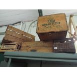 Wooden advertising crates