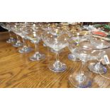 A set of 12 vintage Babysham glasses