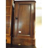 A French mahogany pedestal cupboard