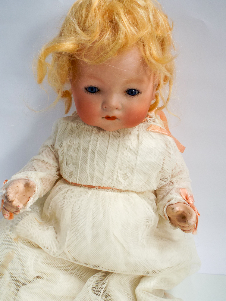 Armand Marseille German bisque head doll, head numbered 341/4.K.