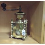 Late 19th Century brass coffee grinder