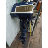 An Evinrude fisherman outboard motor