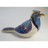 Royal Crown Derby paperweight modelled as a Jay