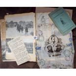 A scrap album full of cuttings of the Boer War and various pieces of ephemera