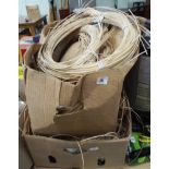 2 boxes of rattan straw for caning chairs etc.