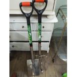 Stainless steel new digging spade and digging fork