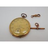 Vintage Tempo gold plated pocket watch