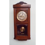 1930s oak wall clock