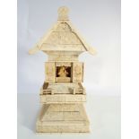 Japanese Shinto domestic shrine height 28cms tall