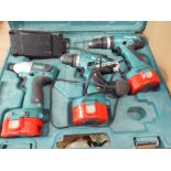 A 3 drill cordless Makita boxed set with charger