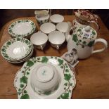 Ivy leaf patterned bone china tea set,