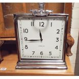 Large Quartz mantel clock in plated style case