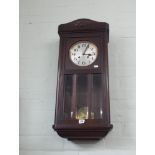 1930's oak wall clock