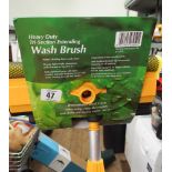 New triple extending water fed wash brush with squeegy