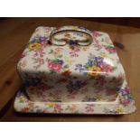 Royal Winton Grimwades floral chintz butter dish and cover