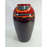 A Poole Pottery millennium limited edition vase 35cms tall