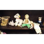 Stieff soft toys and bisque head doll collection