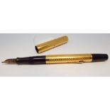 1920's Waterman fountain pen in rolled gold case with engraving 1923