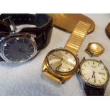 Three vintage wristwatches to include Everite King,