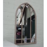 Indoor/outdoor Gothic style wall mirror