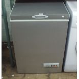 Chest freezer in a silver case