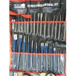28 piece chisel and punch set