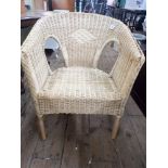 Wicker conservatory chair