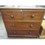 Old chest of drawers with two short drawers and three long