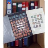 Collection of 19 albums and stock books containing mostly British stamps from Victoria through to