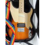 Squier six string orange,