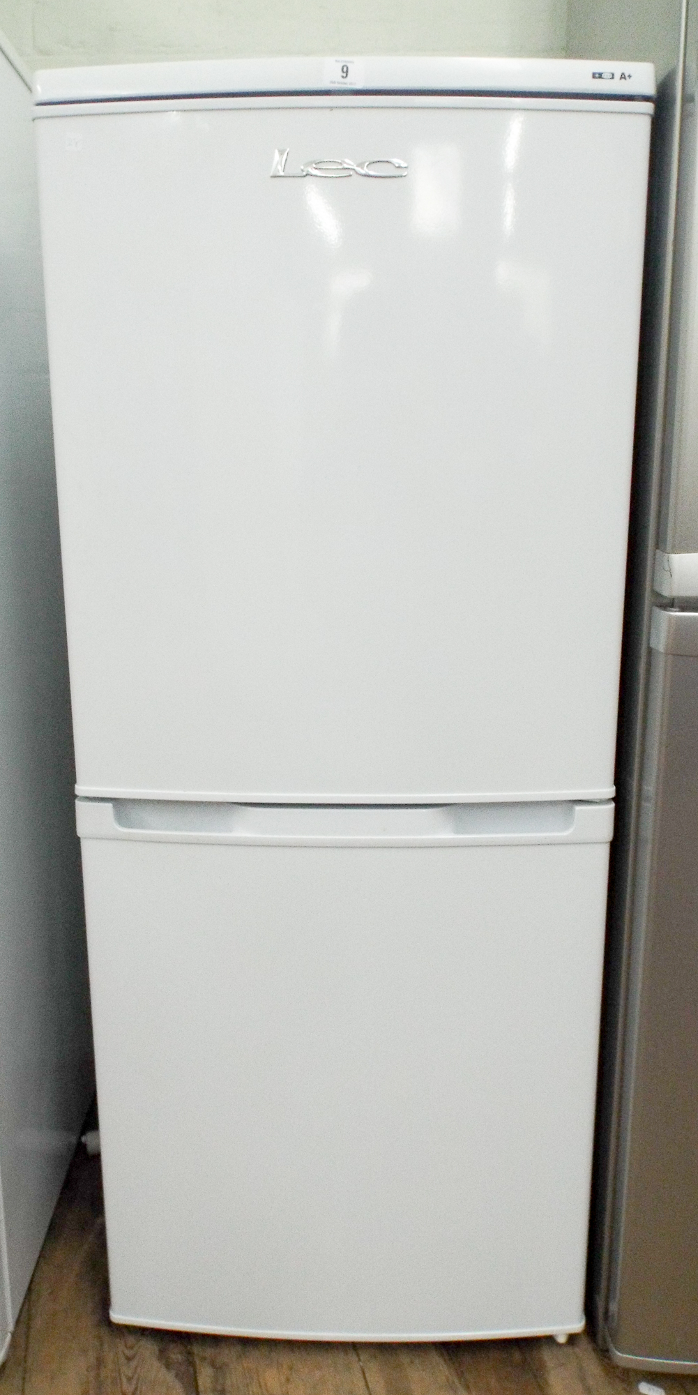 Small LEC half and half fridge freezer