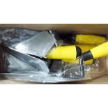 New five piece bricklayer's and plasterer's trowel set