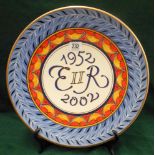 Poole Pottery limited edition ERII painted by S.Pottinger, limited edition 19 of 500.