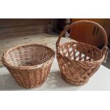 Approximately 20 small wicker baskets