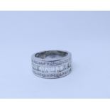 18ct white gold diamond eternity ring,