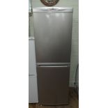 Hoover half and half fridge freezer in a silver case