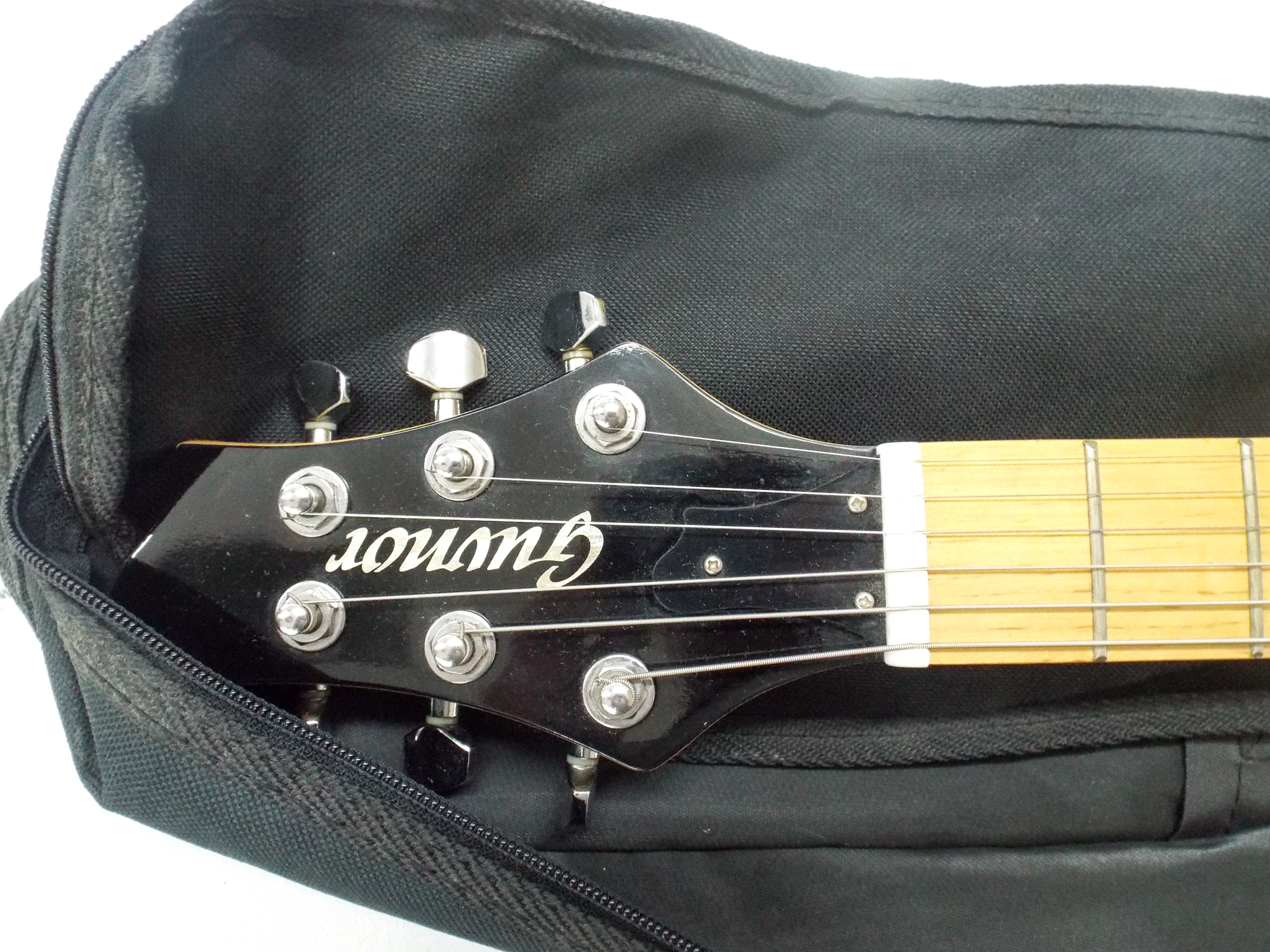 Guvnor blue and white electric guitar with a five-way selector switch in its black fabric fitted - Image 3 of 3