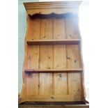 Wall hanging pine bookcase