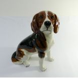 A Beswick fireside model of a beagle numbered on base 2300 height 33cms